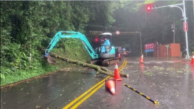 06-5月23日大雪山林道26.5k隧道口發生樹木倒塌  已清理完成